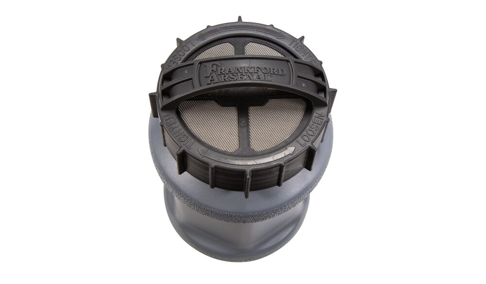 ROTARY TUMBLER STRAINING CAPS